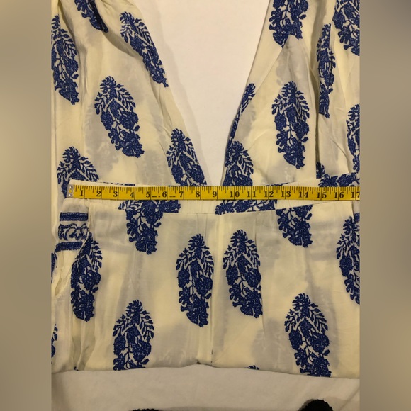 SheIn Curve leaf print, tie top with flowy pants, 3X - Picture 10 of 12